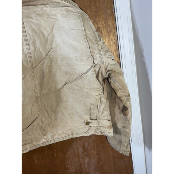 Vintage Carhartt Jacket Mens 52R Duck Canvas J02 BRN Barn Coat Distressed Y2K - Picture 12 of 12
